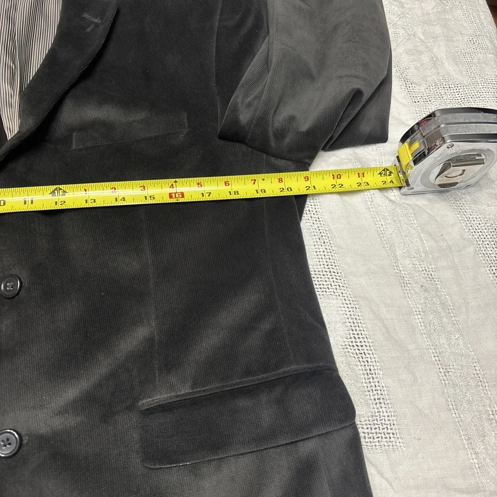 Joseph Abboud Men's Black Corduroy Modern Fit Casual Coat Size 40S